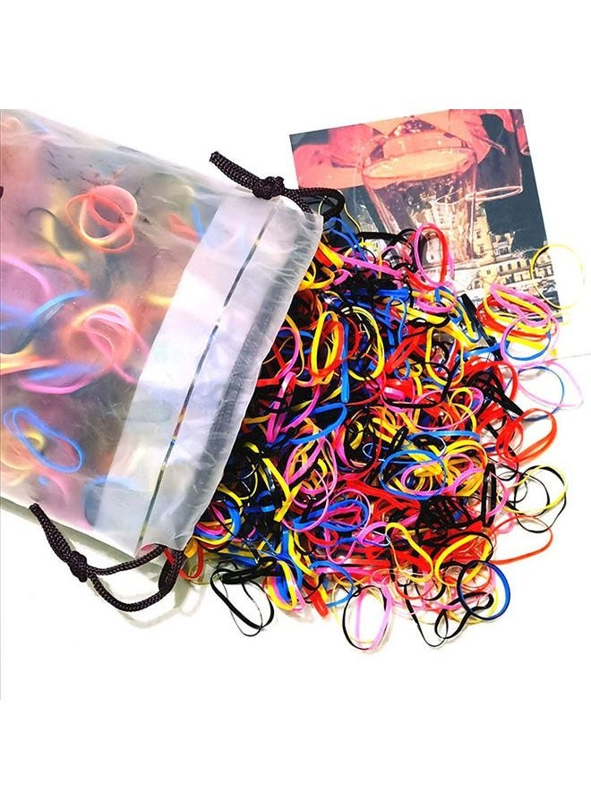 ZCM-HAPPY - 5 packs rubber bands hair ties suitable for babies children girls estimated 10,000 pieces - Image 1