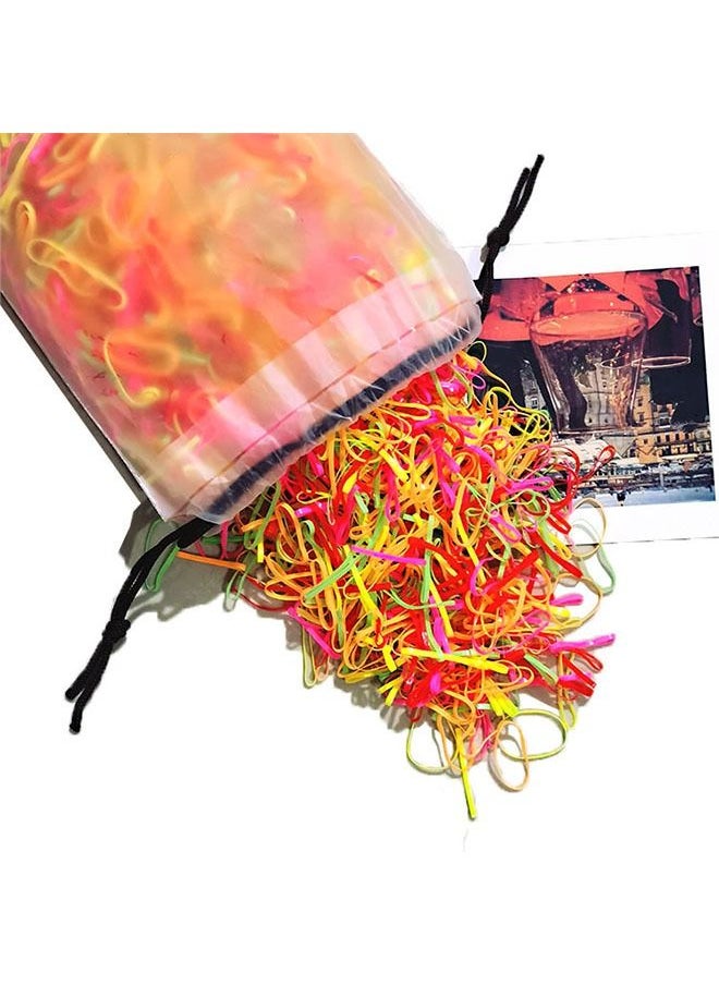 ZCM-HAPPY - 5 packs rubber bands hair ties suitable for babies children girls estimated 10,000 pieces - Image 1
