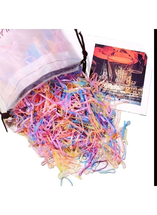 ZCM-HAPPY - 5 packs rubber bands hair ties suitable for babies children girls estimated 10,000 pieces - Image 1