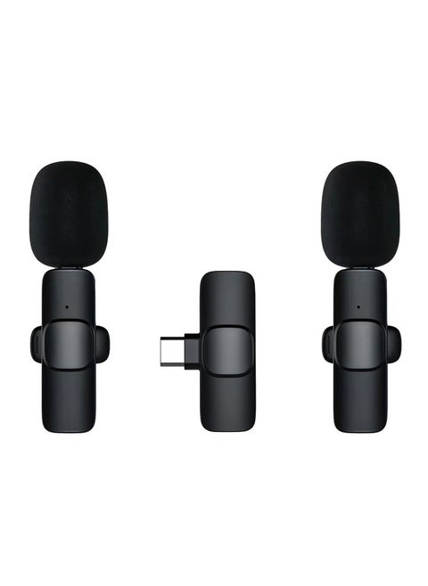 New Wireless Clip Mic Dual Set for Live Streaming M22(type-c tow 2) charging version
