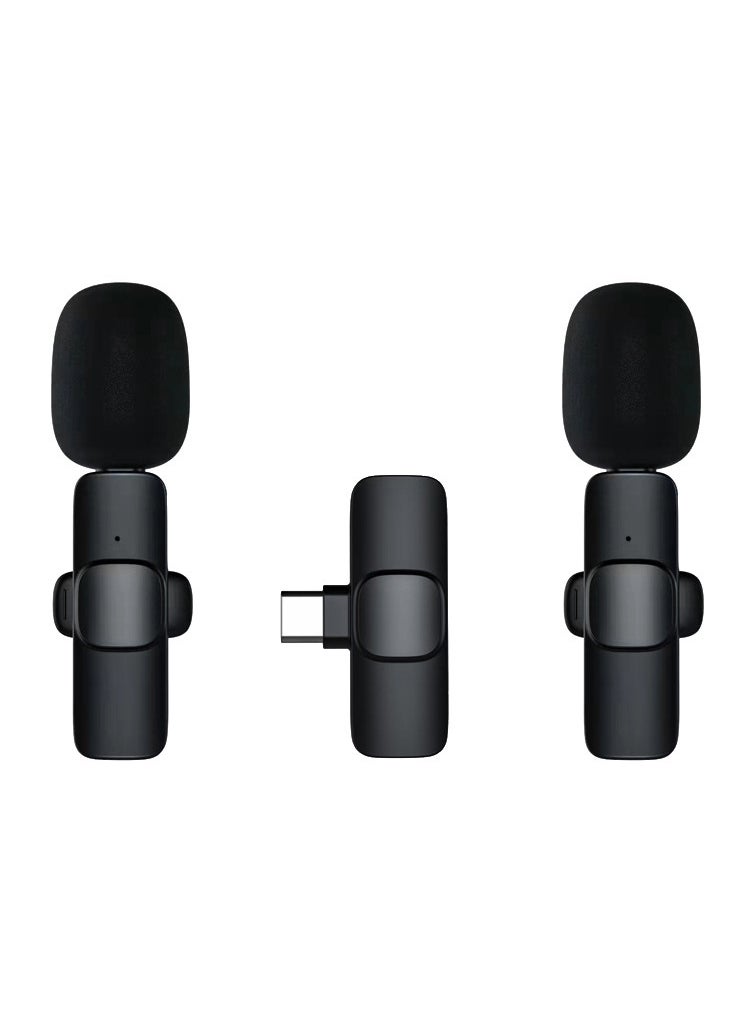 New Wireless Clip Mic Dual Set for Live Streaming M22(type-c tow 2) charging version