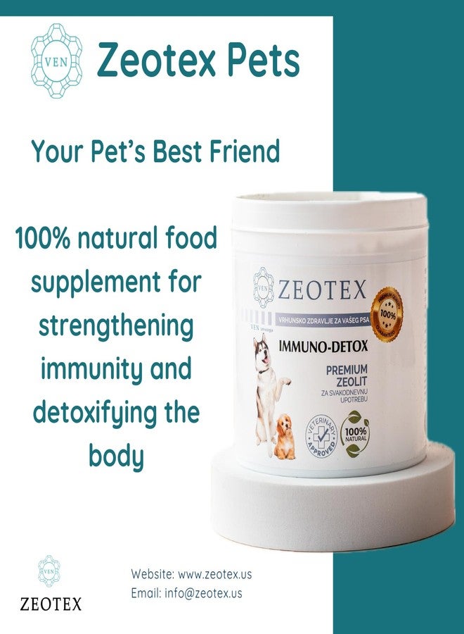 Zeotex Zeolite Powder 100% Natural Food Supplement for Immunity & Detox, Digestive Health, Joint Health Supplement Powder, Liver Detox, Enhance Pet Health w/Easy-to-Use Pet Supplements, 120g/4.23 oz. - Image 3