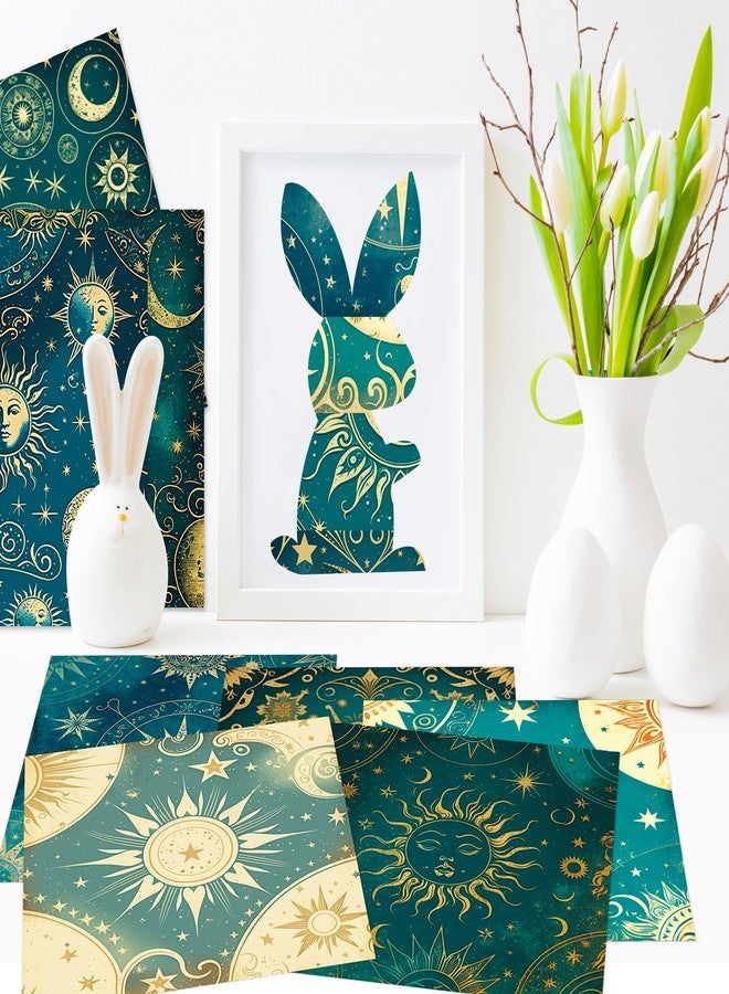 PIGBIT 12 Sheets Astrology Scrapbook Paper,Vintage Craft Scrapbooking Paper Pad,6"×6” Journaling Scrapbooking Supplies Cardstock Paper for Card Making Decorative Background - Image 5
