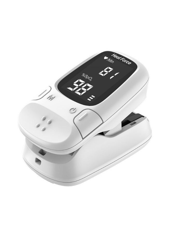 Heal Force Pulse Oximeter, Blood Oxygen Meter Finger (SpO2) with Plethysmograph and Perfusion Index, Portable OLED Display - Image 4