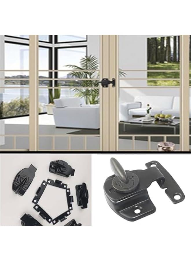 Generic 4 PCS Black Metal Dining Table Locks Dining Training Table Buckles Latches Table Connectors Leaf Latch Hardware Accessories Buckles Connectors Toggle Clamp for Case Box  - Image 3