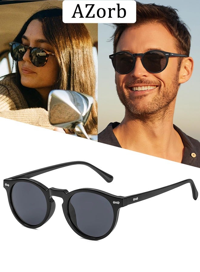 AZorb Polarized Sunglasses Women Men Classic Round Fashion Sun Glassess Men's Sunglass for Mens Ladies High Quality UV Protection Eye Glasses - Image 1