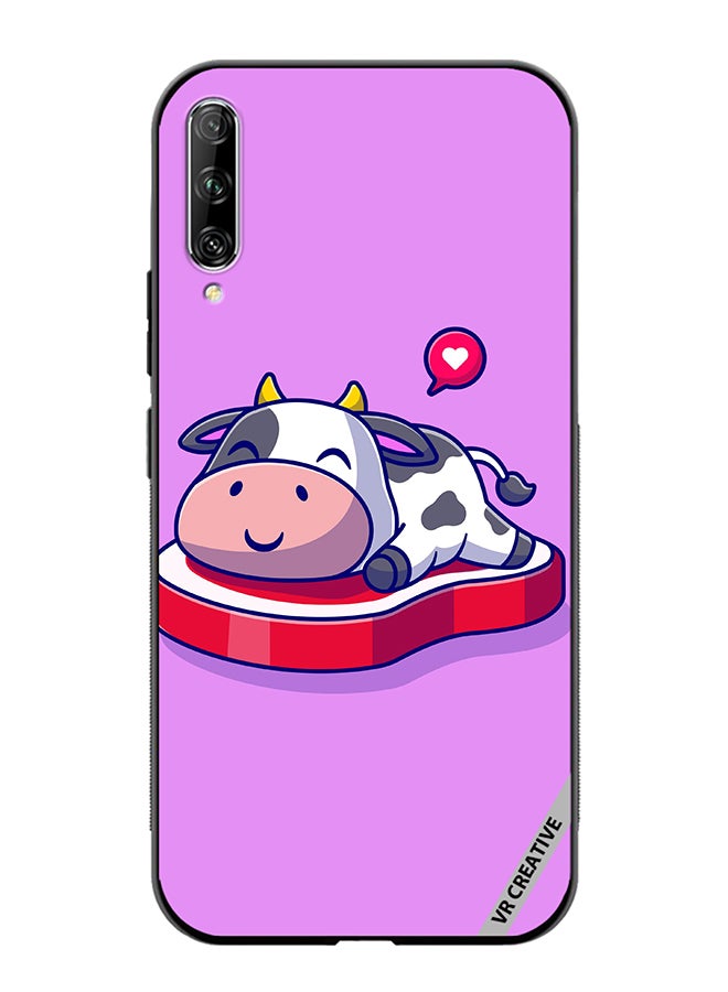 VR CREATIVE Protective Case Cover For Huawei Nova Y9S Cute Cow Sleeping On Beef Steak Cartoon Design Multicolour - Image 1
