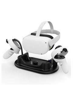 KASTWAVE Charging Dock for Oculus Quest 2, Touch Controller and Headset Placement Display Stand Contact Charging Table Stand Auto-attached USB-C Magnetic Charging  - Image 1