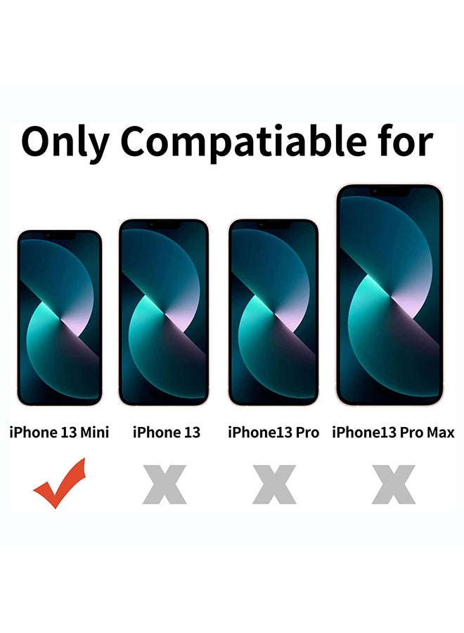 O Ozone Military Grade Clear Case Compatible With iPhone 13 Mini| Transparent Shockproof Protective Cover | Anti-Yellow Hard PC + Soft TPU Hybrid Case | Drop Protection & Slim Design - Image 2