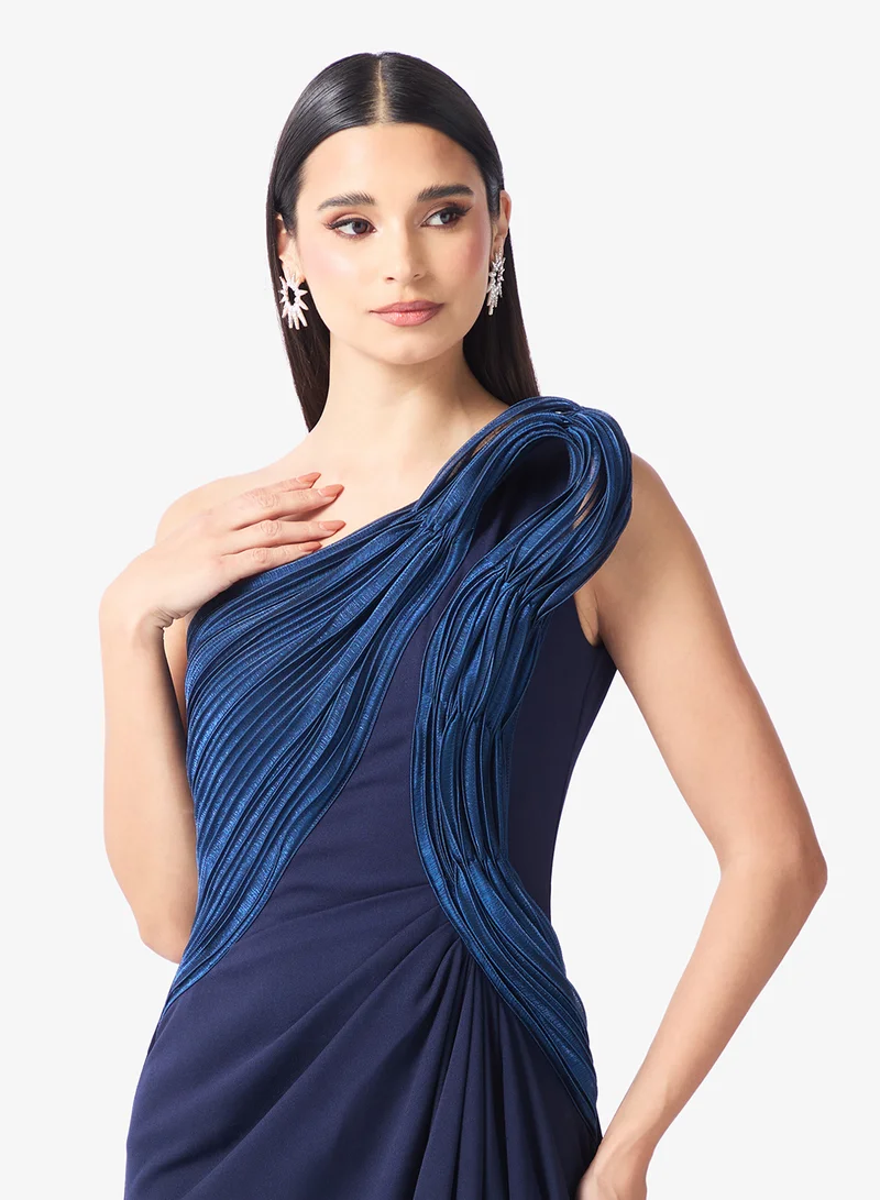 Namshi x  One Shoulder 3D Structured Gown for Women | Best Price UAE