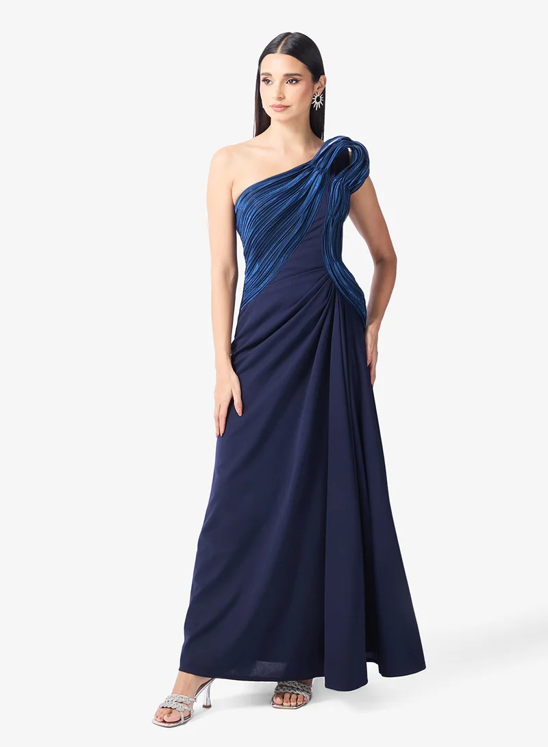 Namshi x  One Shoulder 3D Structured Gown for Women | Best Price UAE