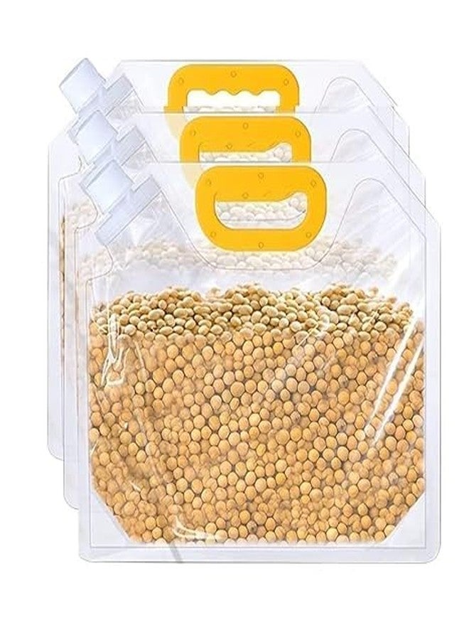 Fulkiza 1.5L Airtight Storage Bags – Reusable Zip-Lock Bags for Grains, Snacks, and Dry Foods - Image 1
