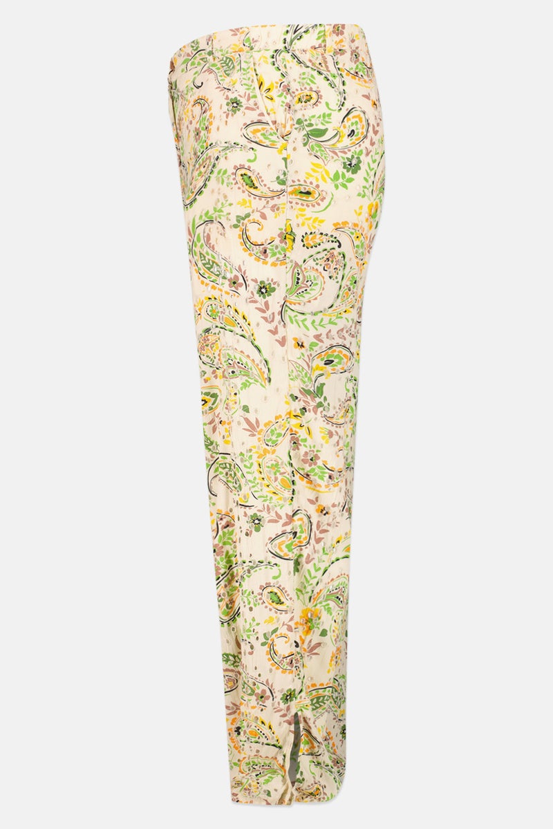 promod Women Regular Fit Allover Print Straight Pants, Multicolor - Image 4