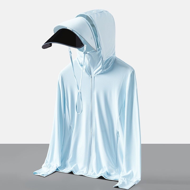 Ang Bo Tu Women's Jade Moonlight Lightweight Breathable Sun Protection Jacket with Wide Brim - Image 1