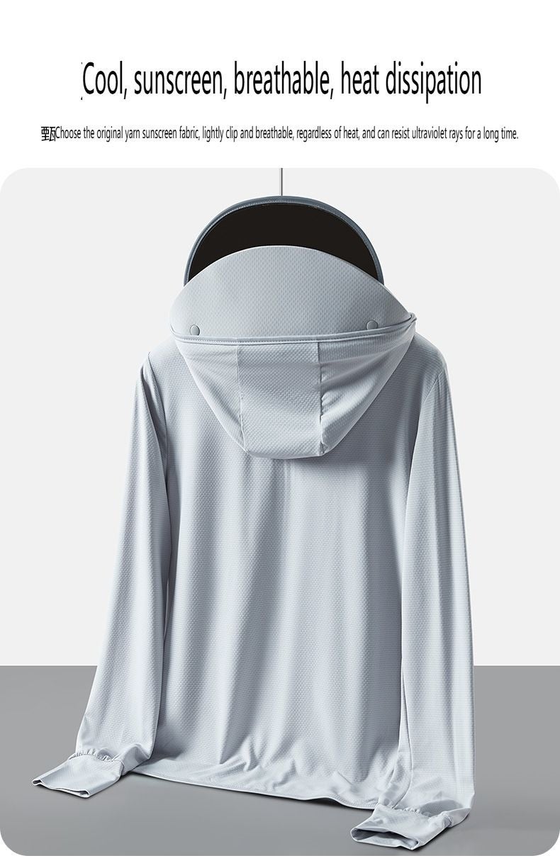 Ang Bo Tu Women's Jade Moonlight Lightweight Breathable Sun Protection Jacket with Wide Brim - Image 5