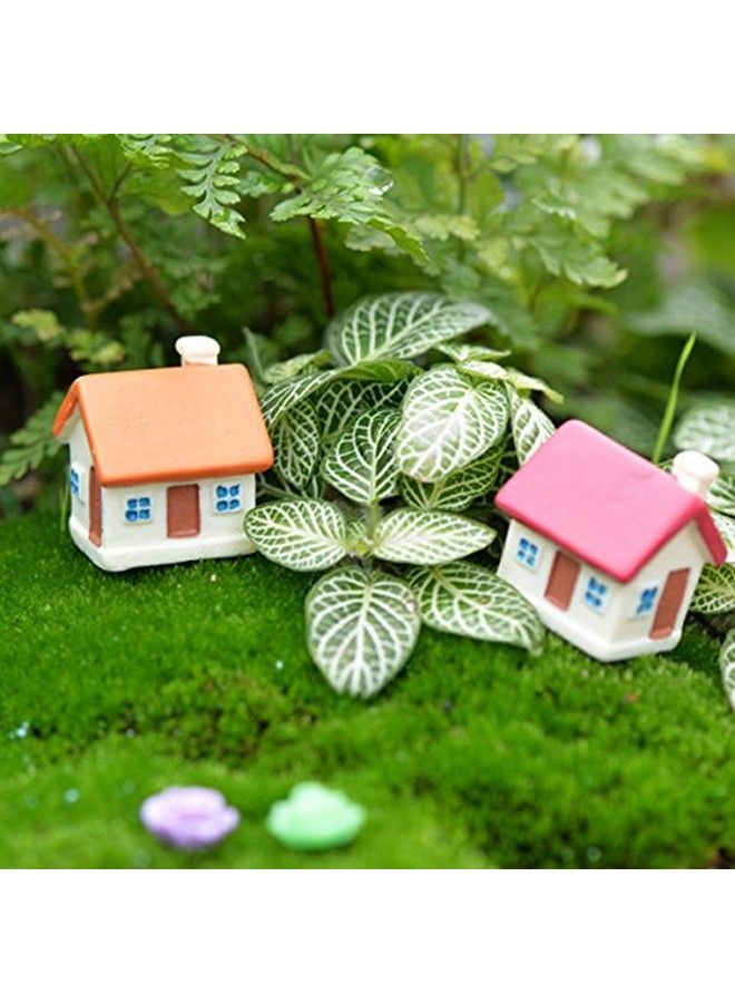 EMiEN 3Pcs Mini House Miniature Ornament Kitsminiature Ornament For Diy Dollhouse Decoration Fairy Garden Plant Décor - Image 3