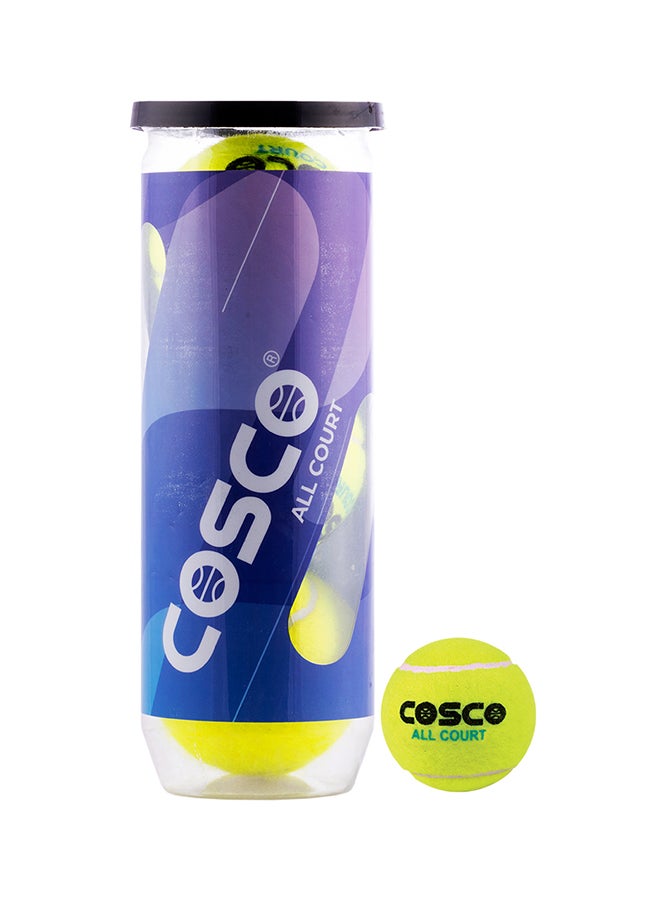 Cosco All Court Tennis Ball, Pack of 3 - Image 1