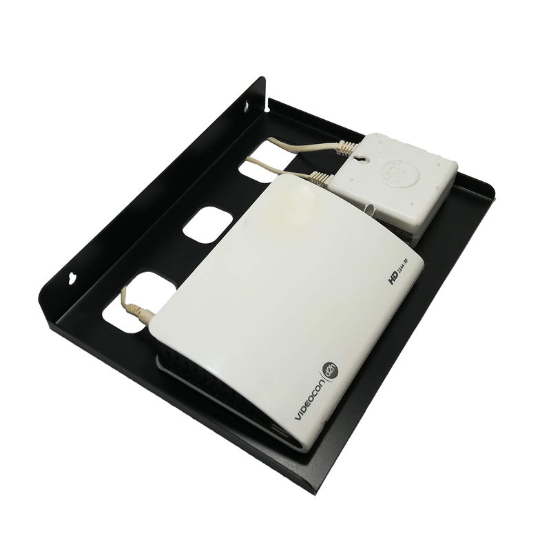 D&V ENGINEERING - Creative in innovation D&V Engineering Sturdy Set TOP Box,DVD,DTH,Telephone, WiFi Modems Stand for Home Steel Wall Shelf (Standard) - Image 4