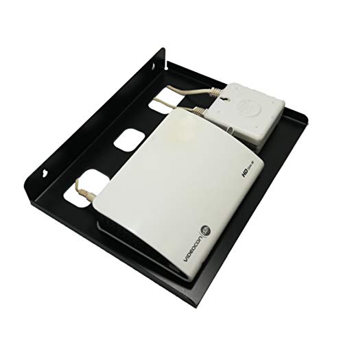 D&V ENGINEERING - Creative in innovation D&V Engineering Sturdy Set TOP Box,DVD,DTH,Telephone, WiFi Modems Stand for Home Steel Wall Shelf (Standard) - Image 1