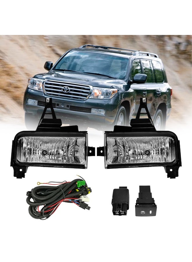 KASHAFI Fog Lamp Set for Toyota Land Cruiser 2008 LC2008TY Fog Light Kit with Wiring Harness & Switch H11 12V 28W Halogen Bulbs Waterproof, Dustproof Front Bumper Fog Lamps - Image 2