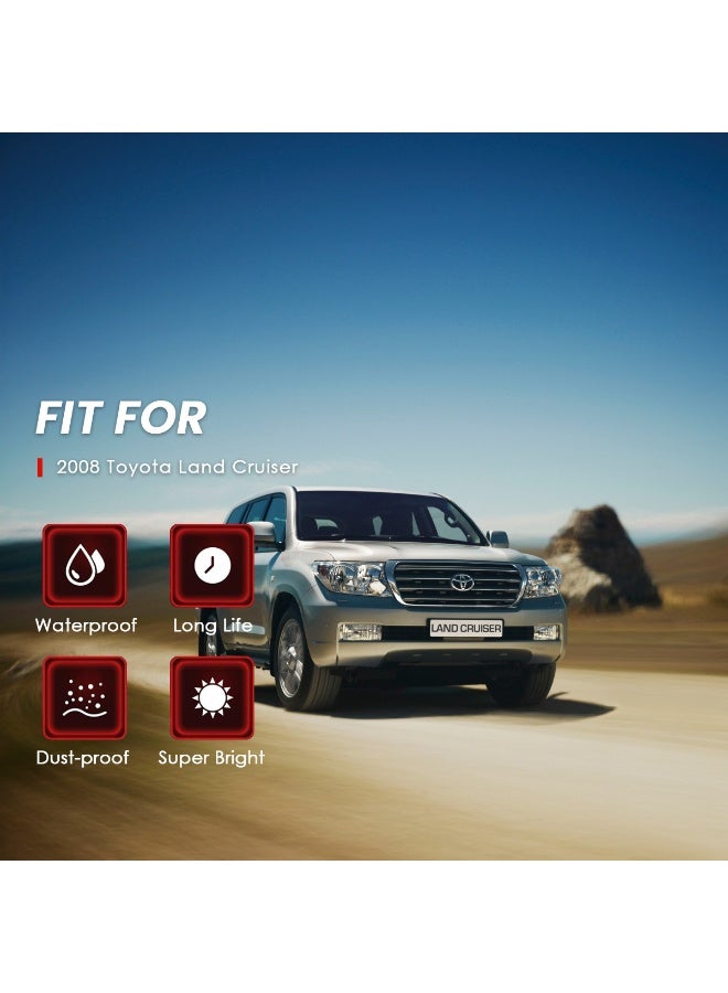 KASHAFI Fog Lamp Set for Toyota Land Cruiser 2008 LC2008TY Fog Light Kit with Wiring Harness & Switch H11 12V 28W Halogen Bulbs Waterproof, Dustproof Front Bumper Fog Lamps - Image 5