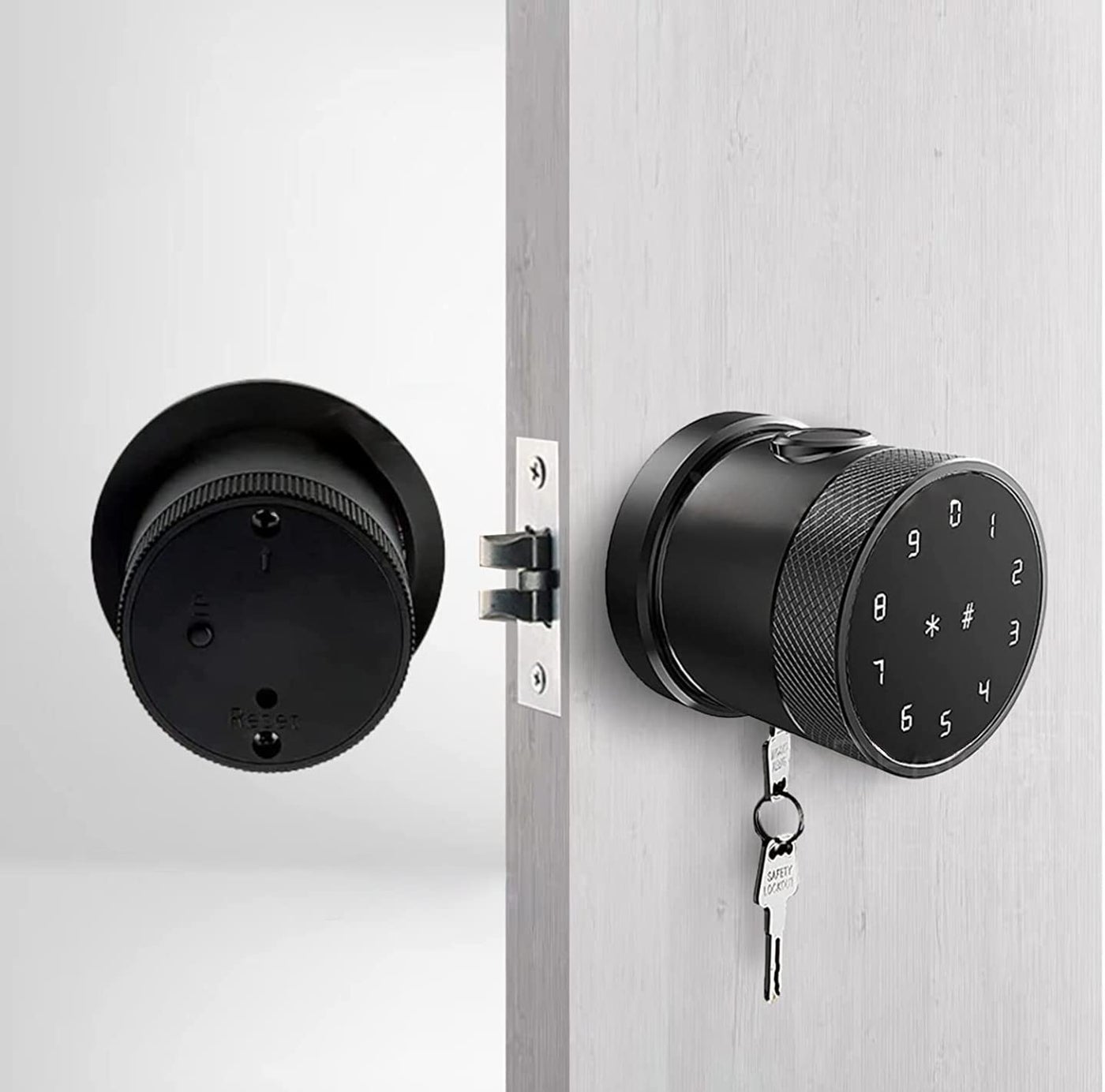 Escozor RFK02 Smart Knob Digital Keyless Fingerprint Lock for Bedroom Office with PasswordSmart CardMechanical Keys Bluetooth Mobile App Control