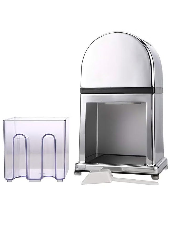 Hanayo آلة صنع الثلج المجروش المحمولة لصنع كرات الثلج متعددة الوظائف (فضي) - Image 3