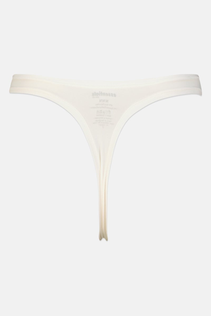 Rene Rofe Women 5 Pieces Plain Thongs, Multicolor - Image 4