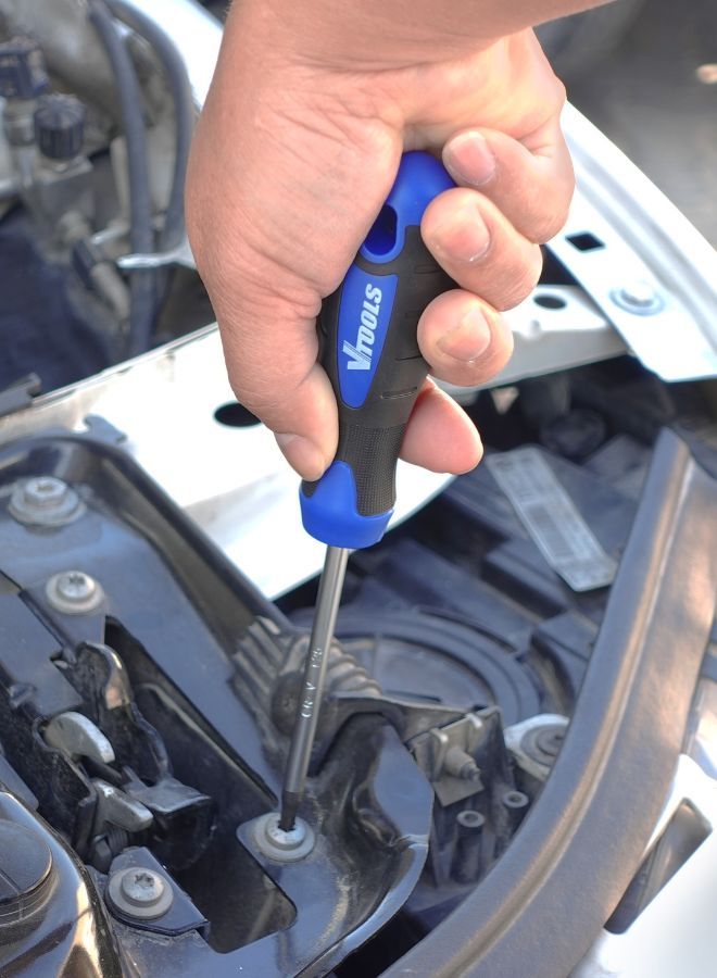 VTOOLS T20 Torx Screwdriver with Magnetic Black Tip - Image 5