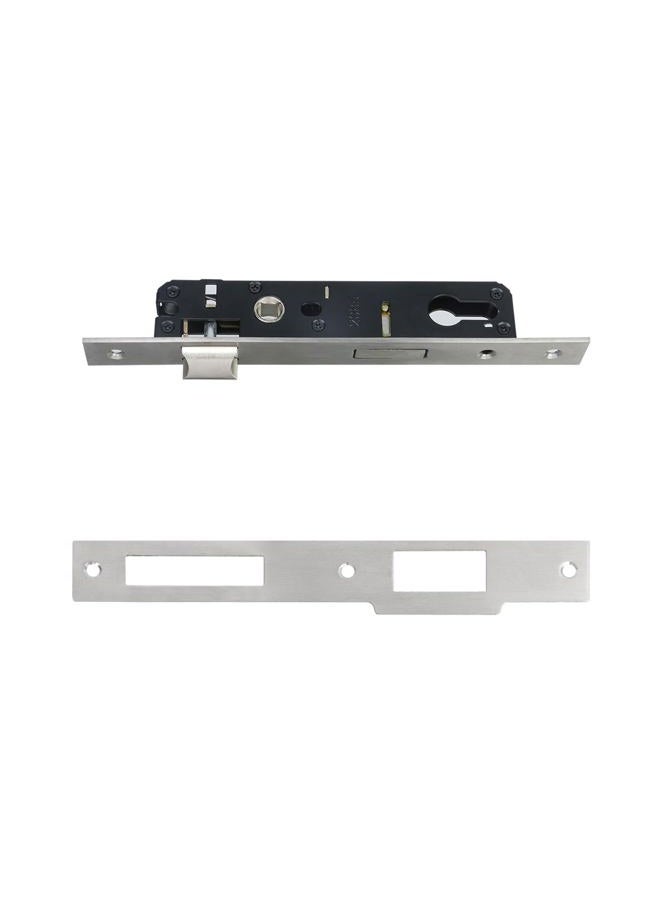 Risbay 1PCS Silver Aluminum Alloy 2 Point Bolt Mortise Lock Replacement Fit for Pella Storm Door Handle Set Part with Screws - Image 3
