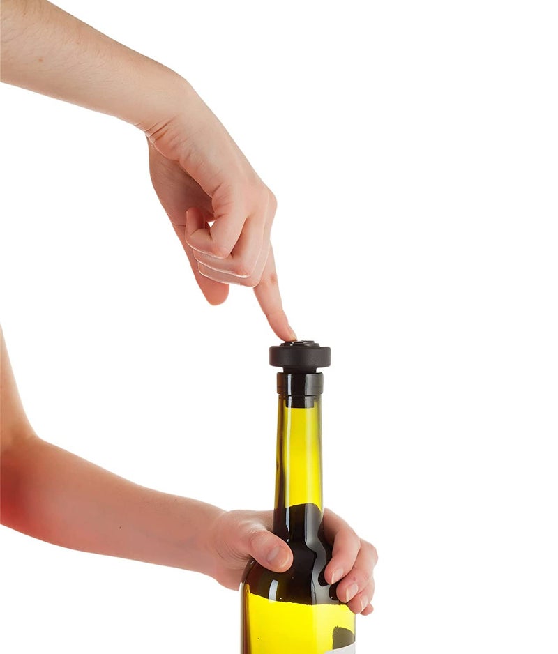 Matiko Wine Saver with 1 Vacuum Stoppers, Black - Image 3