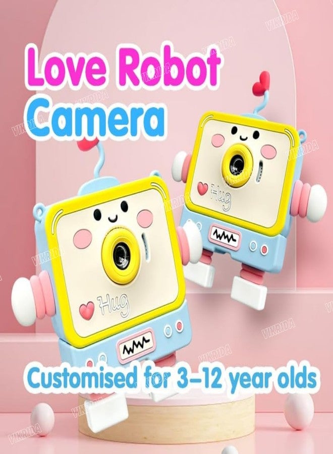 VikriDA Digital HD Video Recording Camera with Robot Shape Silicone Cover | Inbuilt in 5 Games | TFT Color Screen | Support 32GB SD Card Selfie Toys for Kids - Image 2