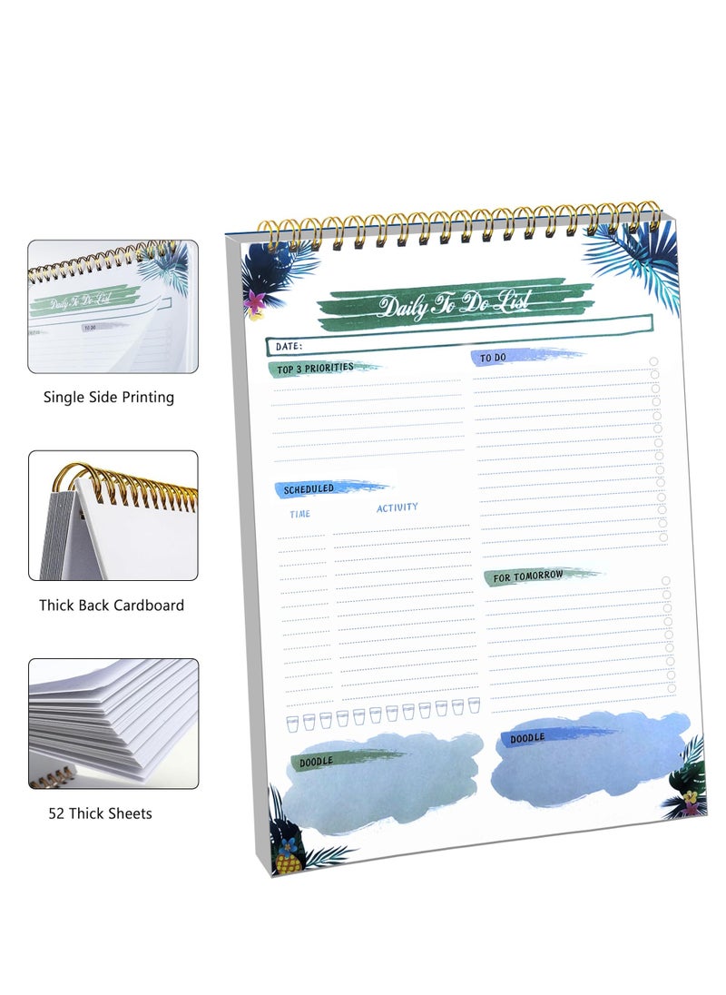 SYOSI To Do List Notepad, Daily Planner Notepad, 50 Undated Tear-Off Sheets Planning Pad, Scheduler, Notes, Meals and Water Intake Tracker, Planning Pad for Work and Personal Organized (5.5" x 8.6")  - Image 5
