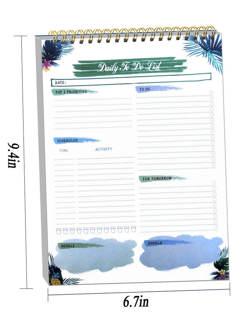 SYOSI To Do List Notepad, Daily Planner Notepad, 50 Undated Tear-Off Sheets Planning Pad, Scheduler, Notes, Meals and Water Intake Tracker, Planning Pad for Work and Personal Organized (5.5" x 8.6")  - Image 4