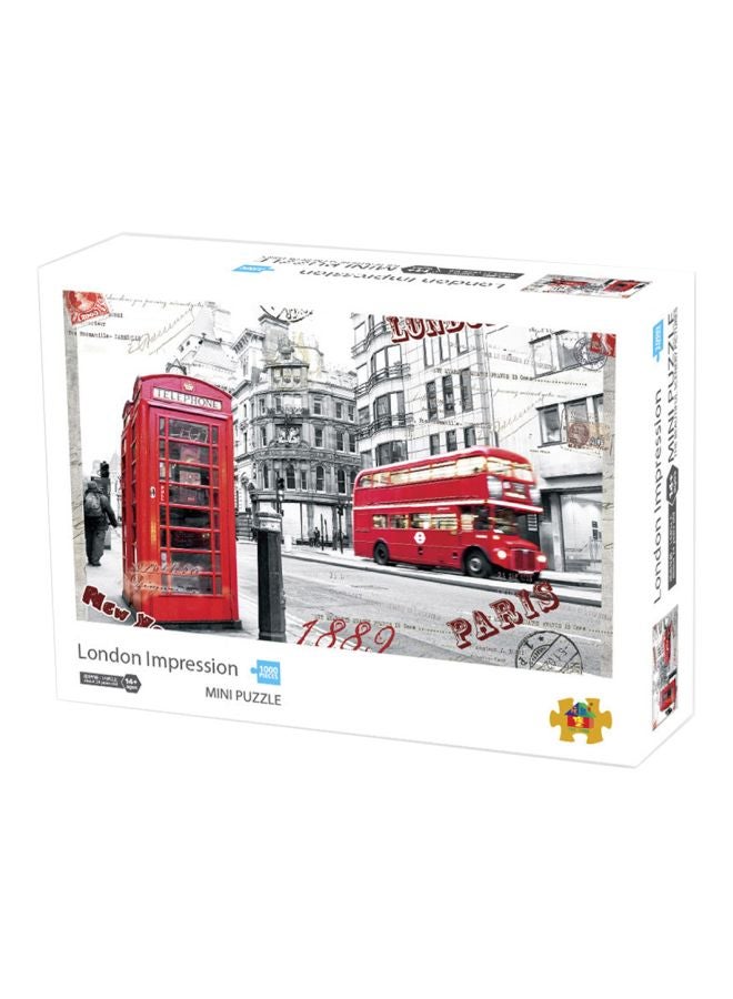 1000-Piece London Impression Mini Jigsaw Puzzle Set - Image 2