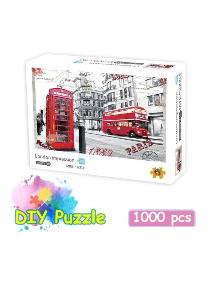1000-Piece London Impression Mini Jigsaw Puzzle Set - Image 3