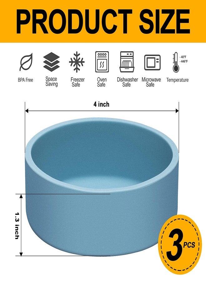 Dootafy Silicone Air Fryer Egg Pan & Mold 3 Pack - Reusable Egg Bite Maker for Oven & Microwave - Blue - Image 3