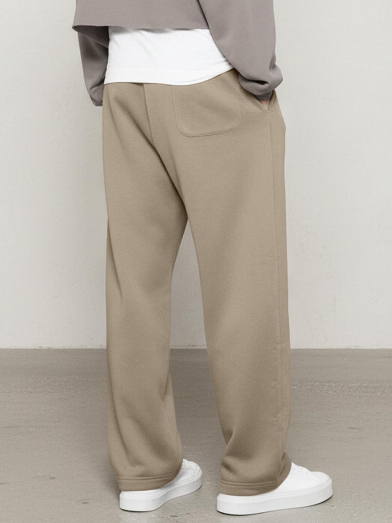 JMIERR Mens Wide Leg Sweatpants Baggy Lounge Travel Pants Fall Fashion Outfits 2026 Winter Clothes Joggers, XL, Simply Taupe - Image 2