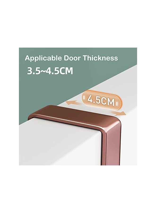 PROMASS promass Over The Door Hanger Door Hook for Key and Coat, 7 Hooks Metal Hanger Holder Coat Hook Rack for Home Office Use Brown  - Image 3