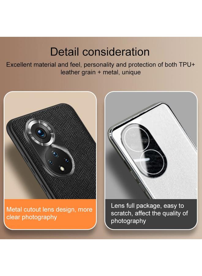 اس-توب جراب لهاتف Honor X40 مصنوع من جلد البولي يوريثان المتقاطع - Image 4