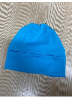 Adasea Plain Blue Hijab Swimsuit Cap  - Image 1