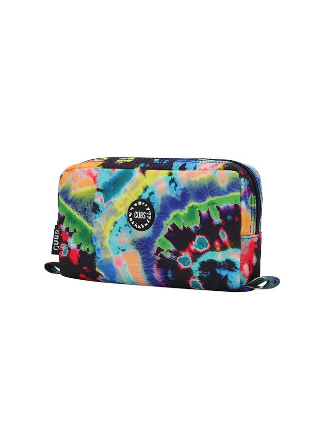 CUBS Tie Dyed Waterproof pencil case pouch with zip closure - Image 2