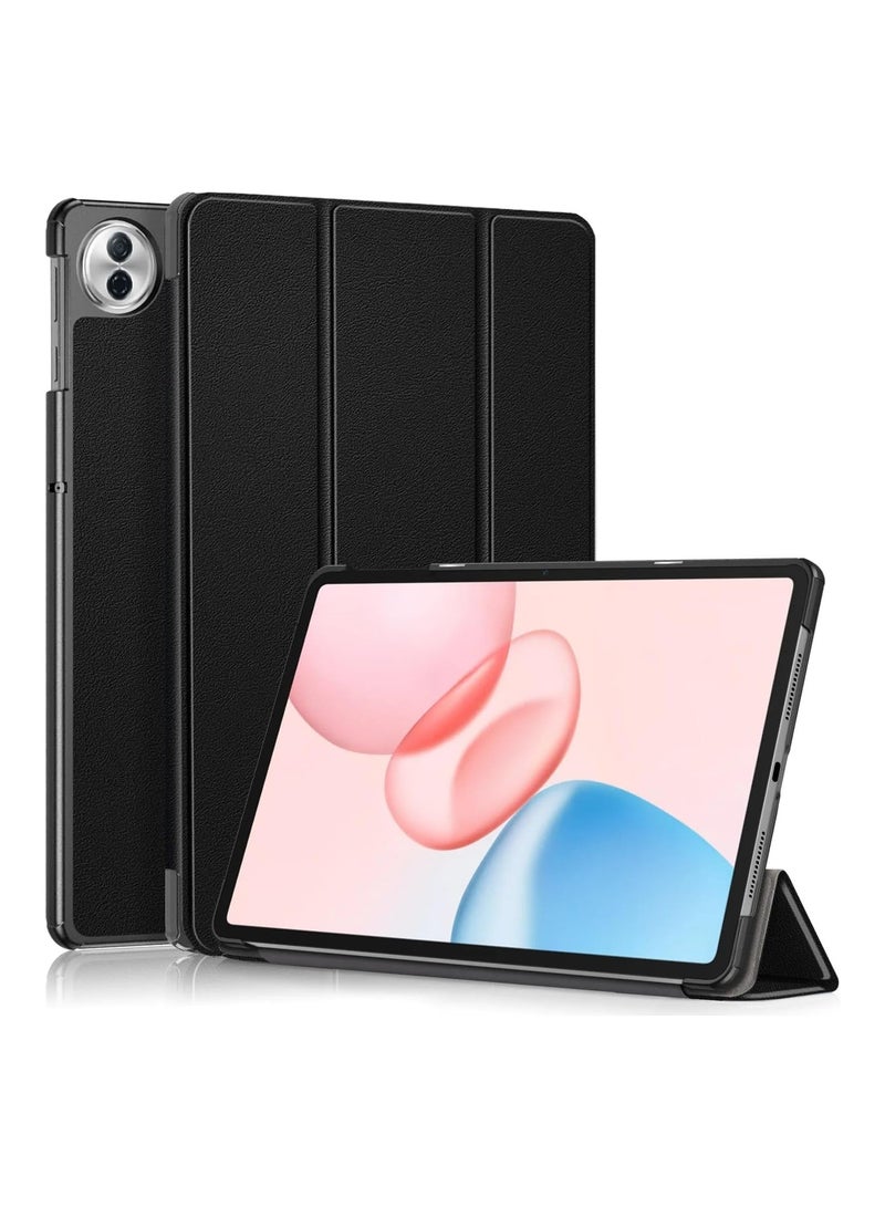 VKL Compatible with Honor Pad 10 Tablet 12.1 inch 2025 Tri-Fold Smart Tablet Case, Hard PC Back Shell Slim Case Multi- Viewing Angles Stand Folio Cover (Black) - Image 1