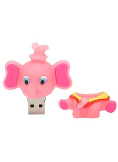 Thoraya USB Flash Memory Stick Flash Drive Gift Cute Animal Pink Baby Elephant 32GB  - Image 1