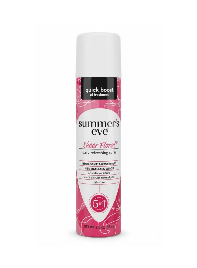 Summer's Eve Sheer Floral 5-in-1 Intimate Spray - 56.7g
