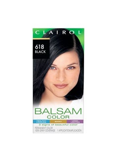CLAIROL Clairol Balsam Permanent Hair Dye, 618 Black Hair Color, Pack of 1 