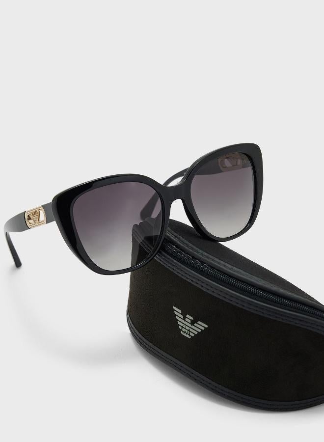 امبوريو ارماني نظارات شمسية كبيرة الحجم - Image 5