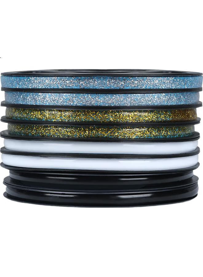 Miloch Milaiqi Tile Gap Sealing Strip, Kitchen Sink Stove Floor Gap Adhesive, Waterproof Mildew-Proof Moisture-Proof, Water-Resistant Non-Curling Edge, Strong Adhesion, Noble Silver, 8Mm Wide * 6M Long * 2 Rolls - Image 2