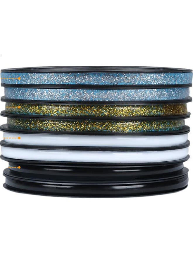 Miloch Milaiqi Tile Gap Sealing Strip, Kitchen Sink Stove Floor Gap Adhesive, Waterproof Mildew-Proof Moisture-Proof, Water-Resistant Non-Curling Edge, Strong Adhesion, Noble Silver, 8Mm Wide * 6M Long * 2 Rolls - Image 3