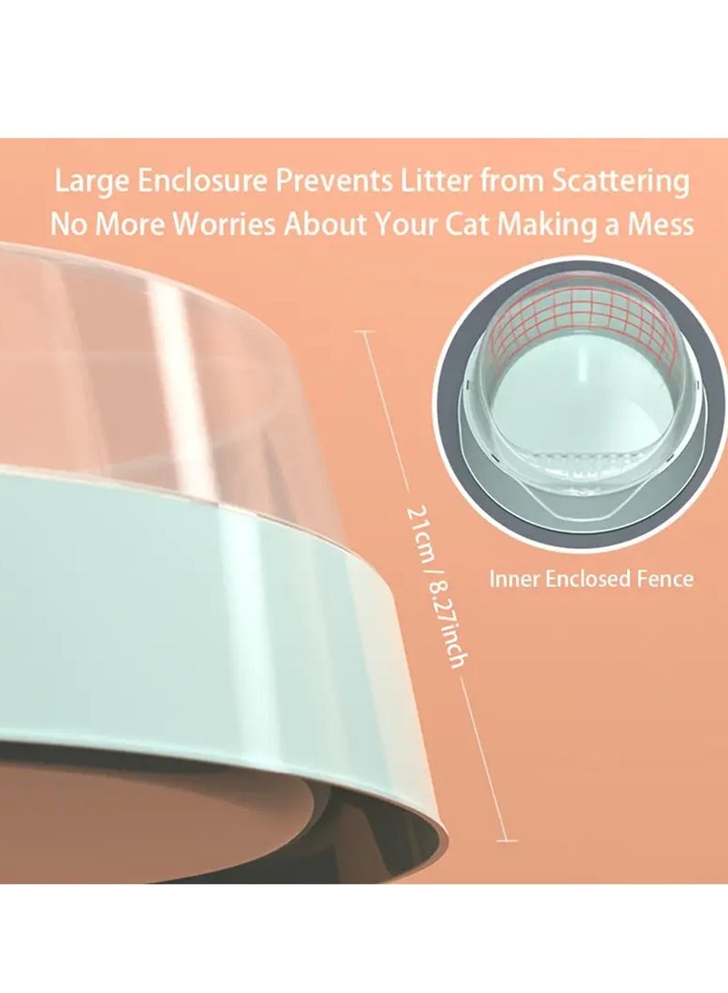 Semi-enclosed Cat Litter Box Super-large Odor Barrier Anti-belt Sand Fully Open Feces Pot Small Kitten Toilet Cat Supplies - Image 3